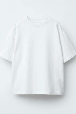 La’ciel Paris Oversize Kısa Kollu Tshirt (Beyaz)