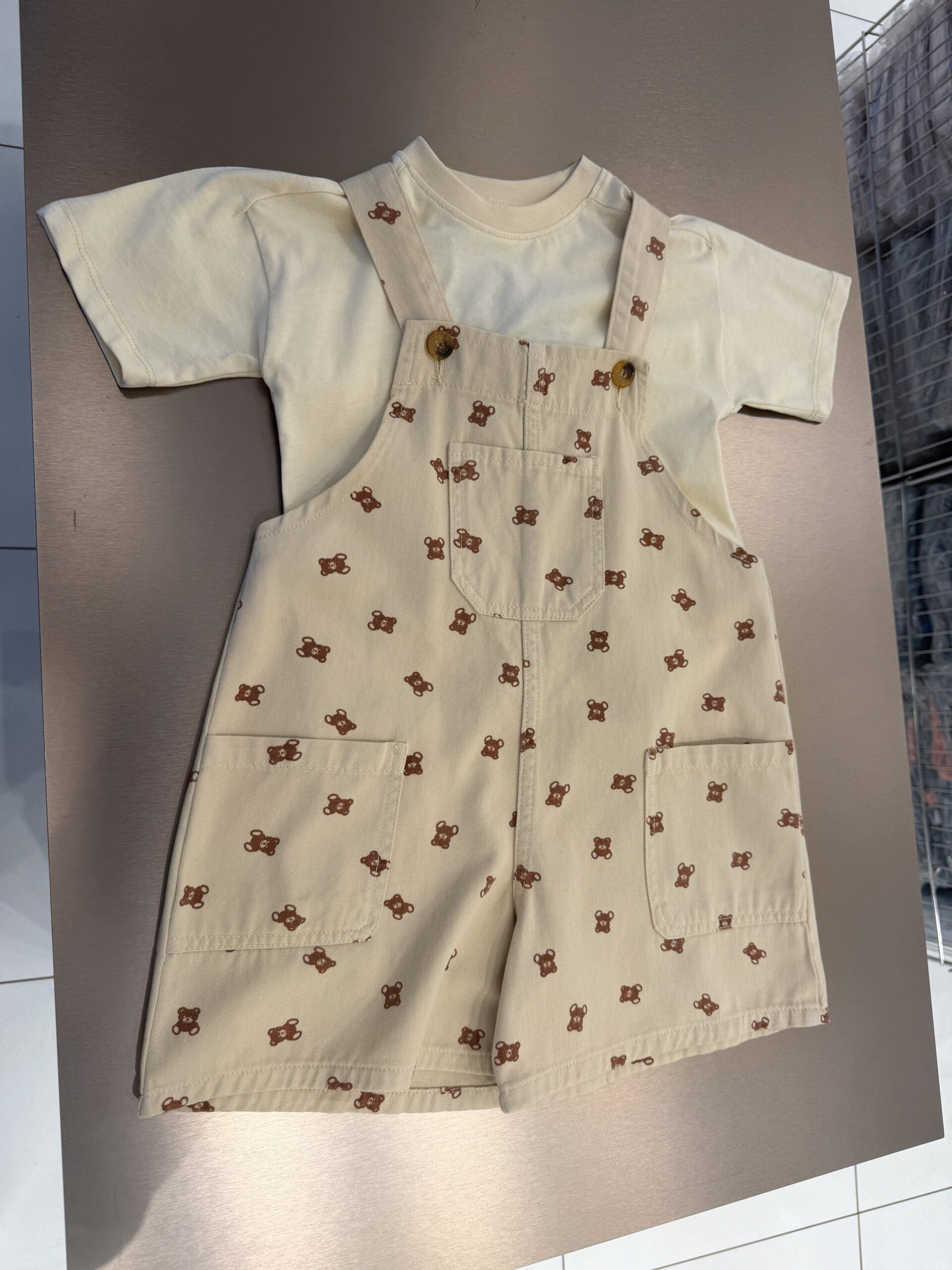 Bear Unisex Kot Salopet - Görsel 4