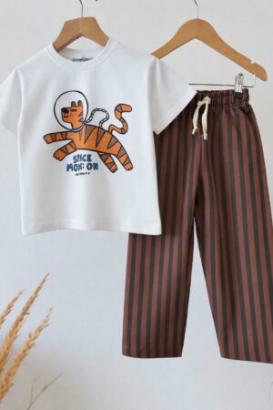 Alternative view of Tiger Mevsimlik Çizgili Pantolonlu Takım