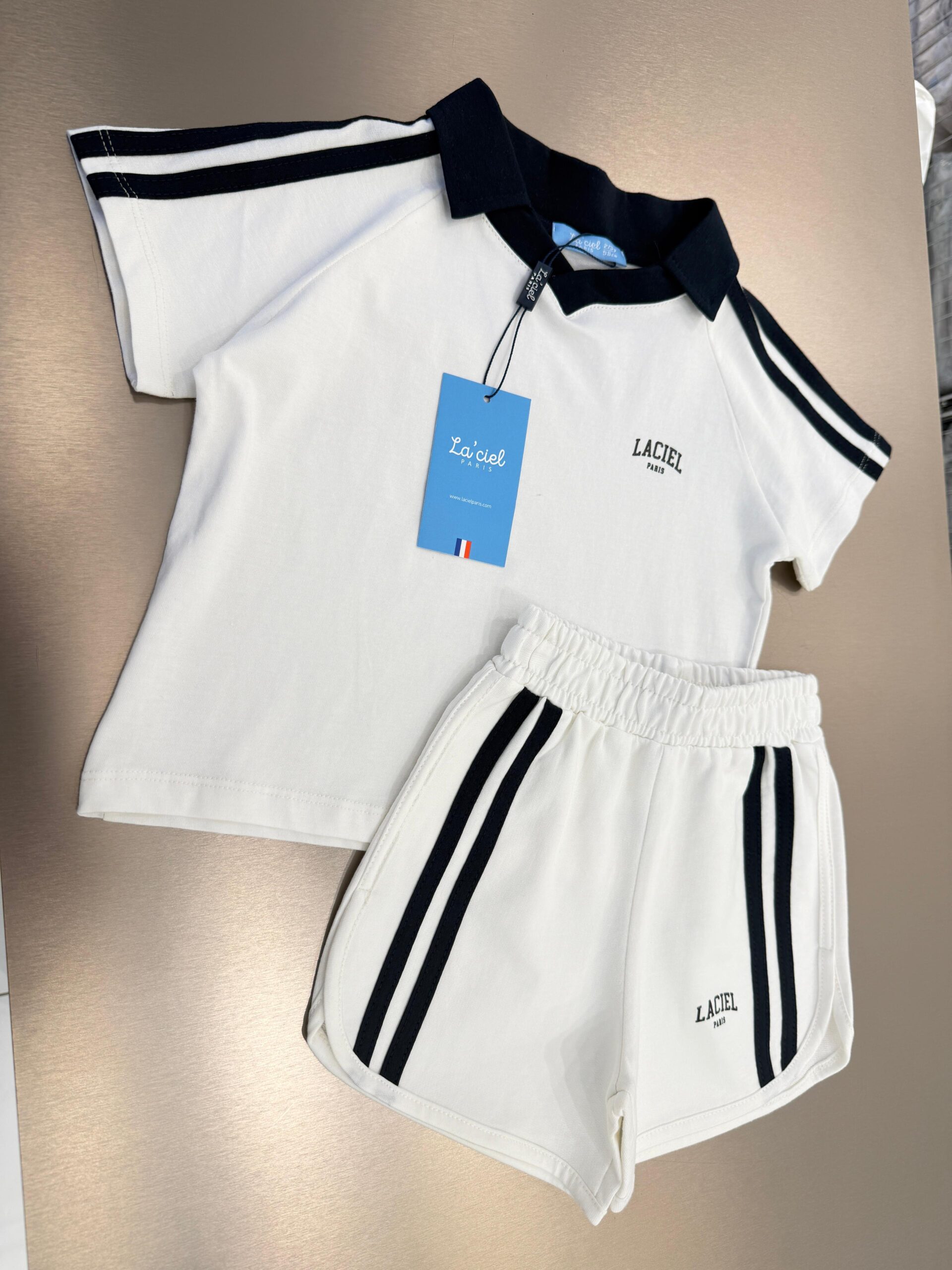 La'ciel Paris Tennis Club Şortlu Takım (Beyaz) - Görsel 2