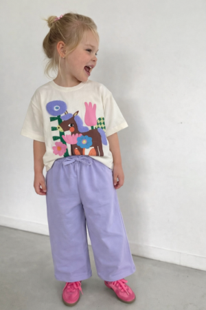 Punç Nakışlı Kız Çocuk Mevsimlik Takım (Lila)