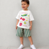 Fruit Garden Çizgili Şortlu Takım