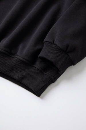 Alternative view of Polo Yakalı Swaetshirt (Siyah)