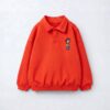 Polo Yakalı Swaetshirt (Turuncu)