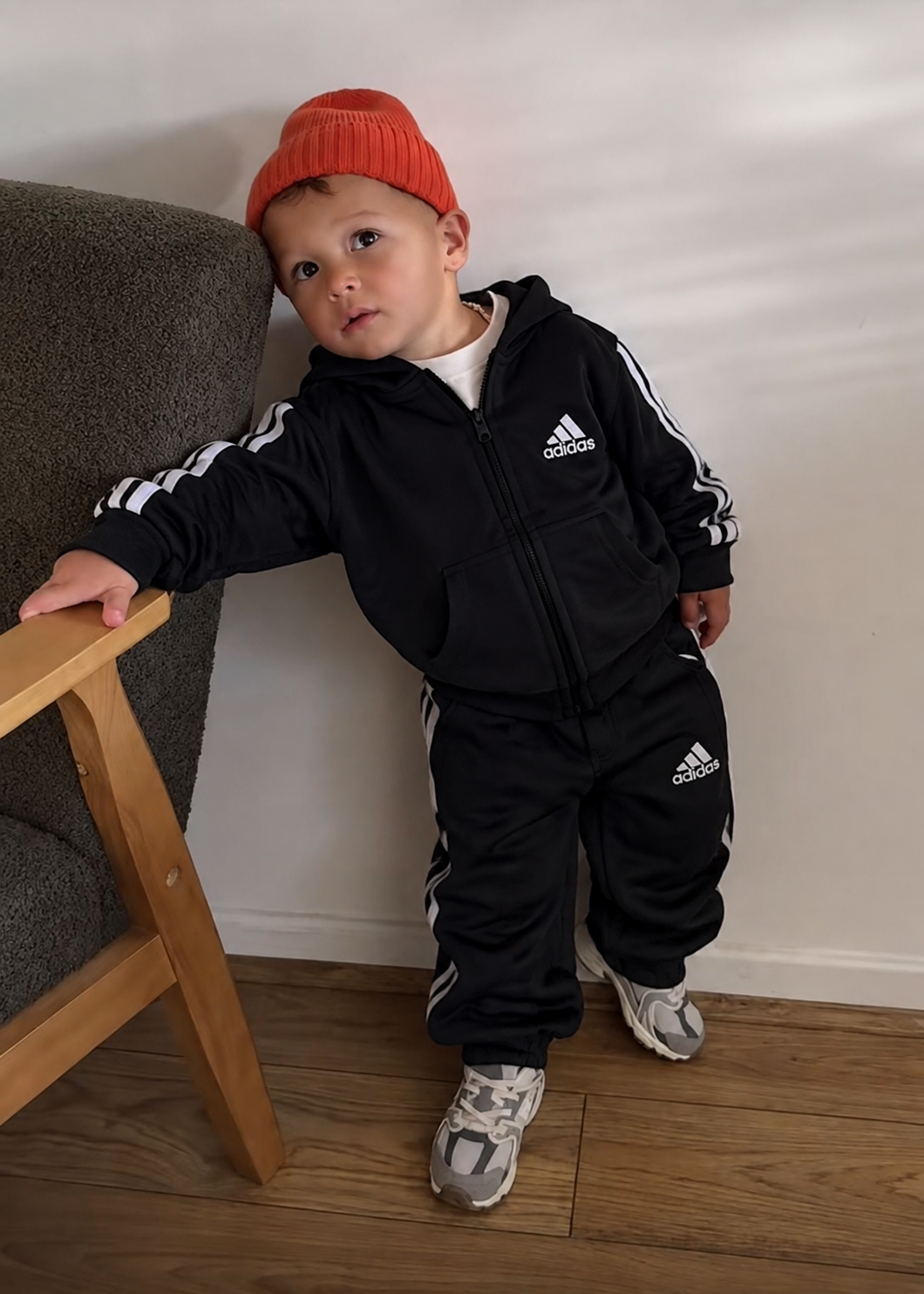 Kapüşonlu Unisex Çocuk Takım (Siyah)