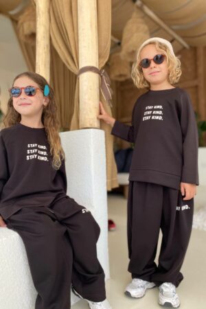 Stay Kind Modal Eşofman Takımı (Acı Kahve)