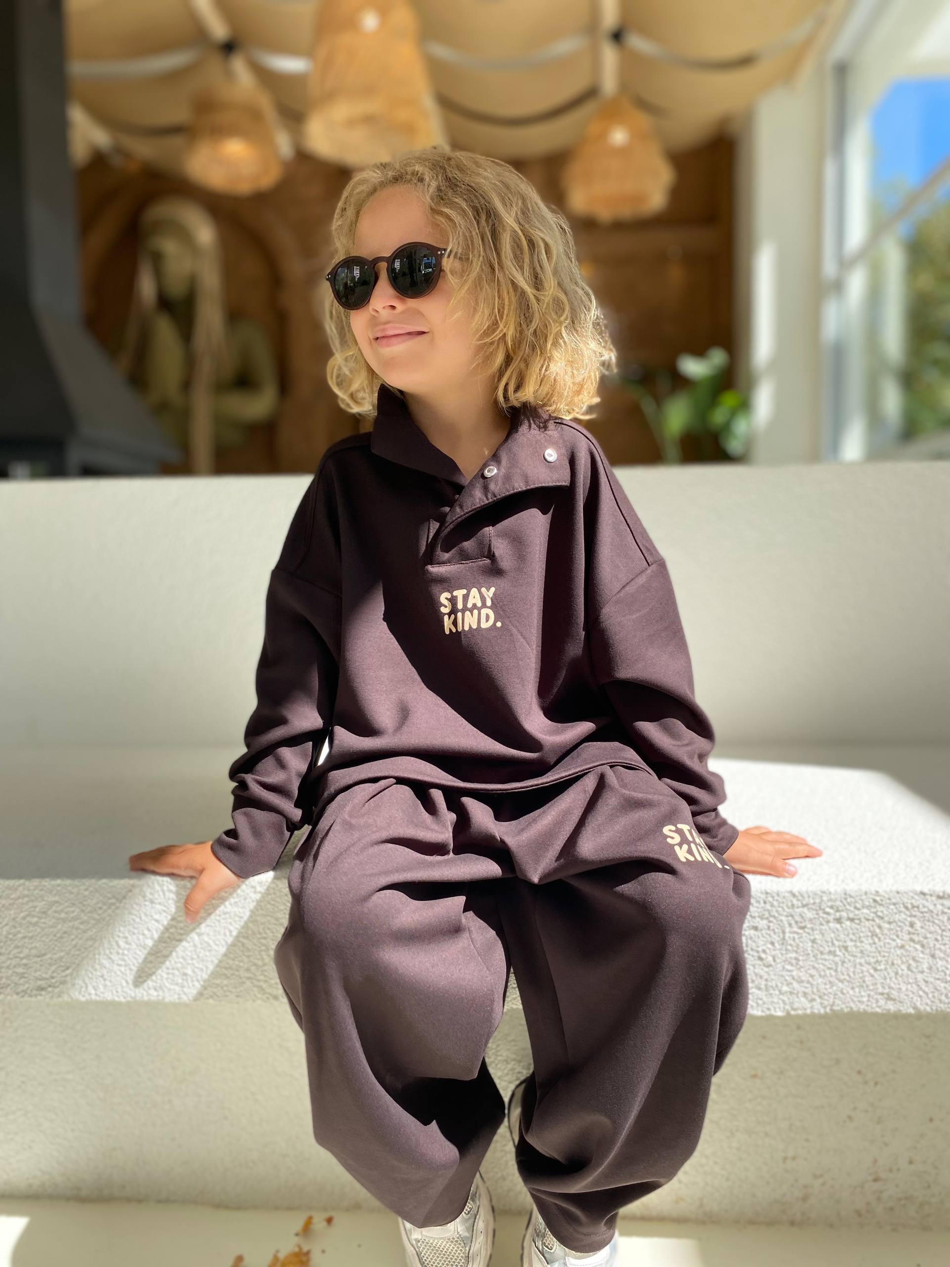 Stay Kind Çıtçıtlı Polo Yaka Modal Takım (Acı Kahve)