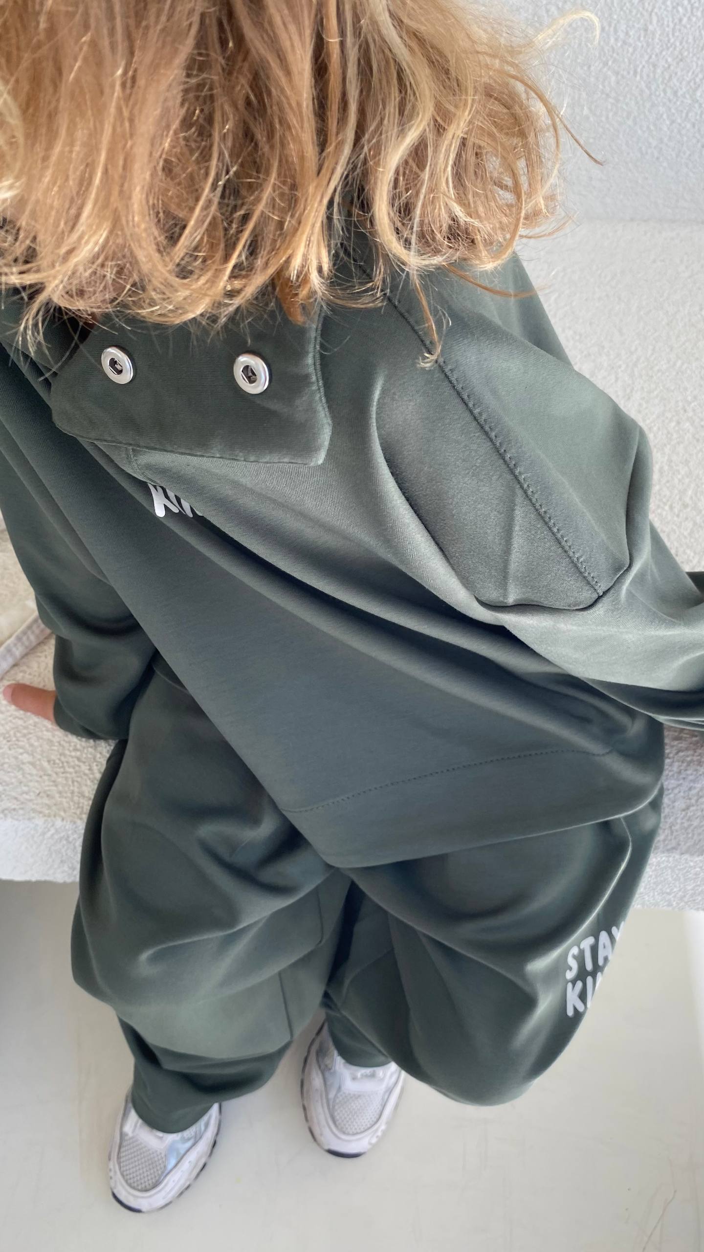 Stay Kind Çıtçıtlı Polo Yaka Takım (Yeşil) - Görsel 3