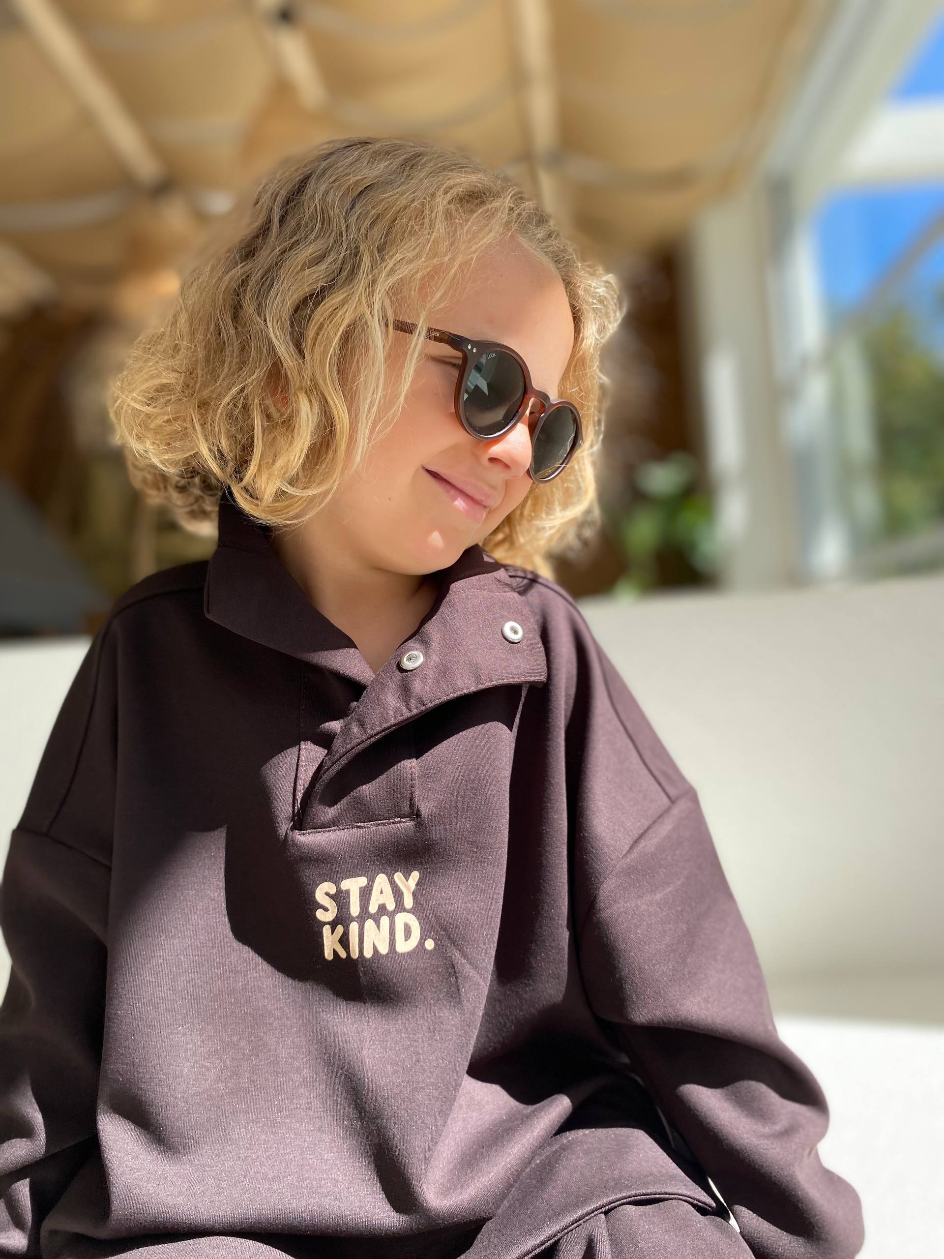 Stay Kind Çıtçıtlı Polo Yaka Modal Takım (Acı Kahve) - Görsel 2
