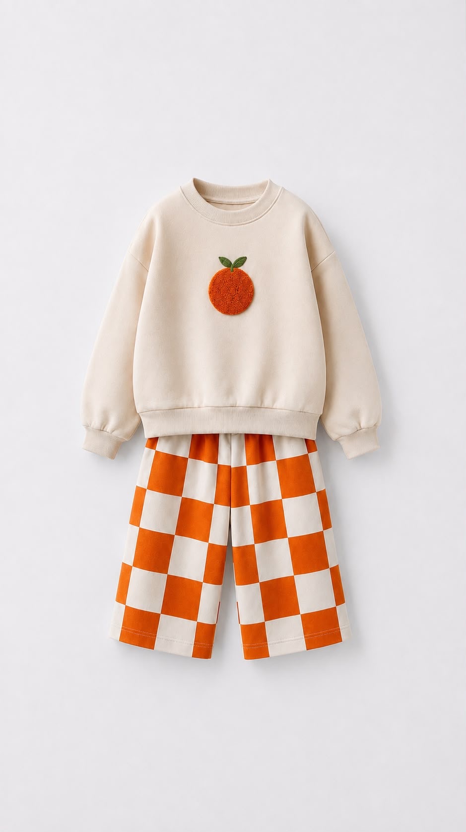 Orange Damalı Pantolonlu Takım - Görsel 5