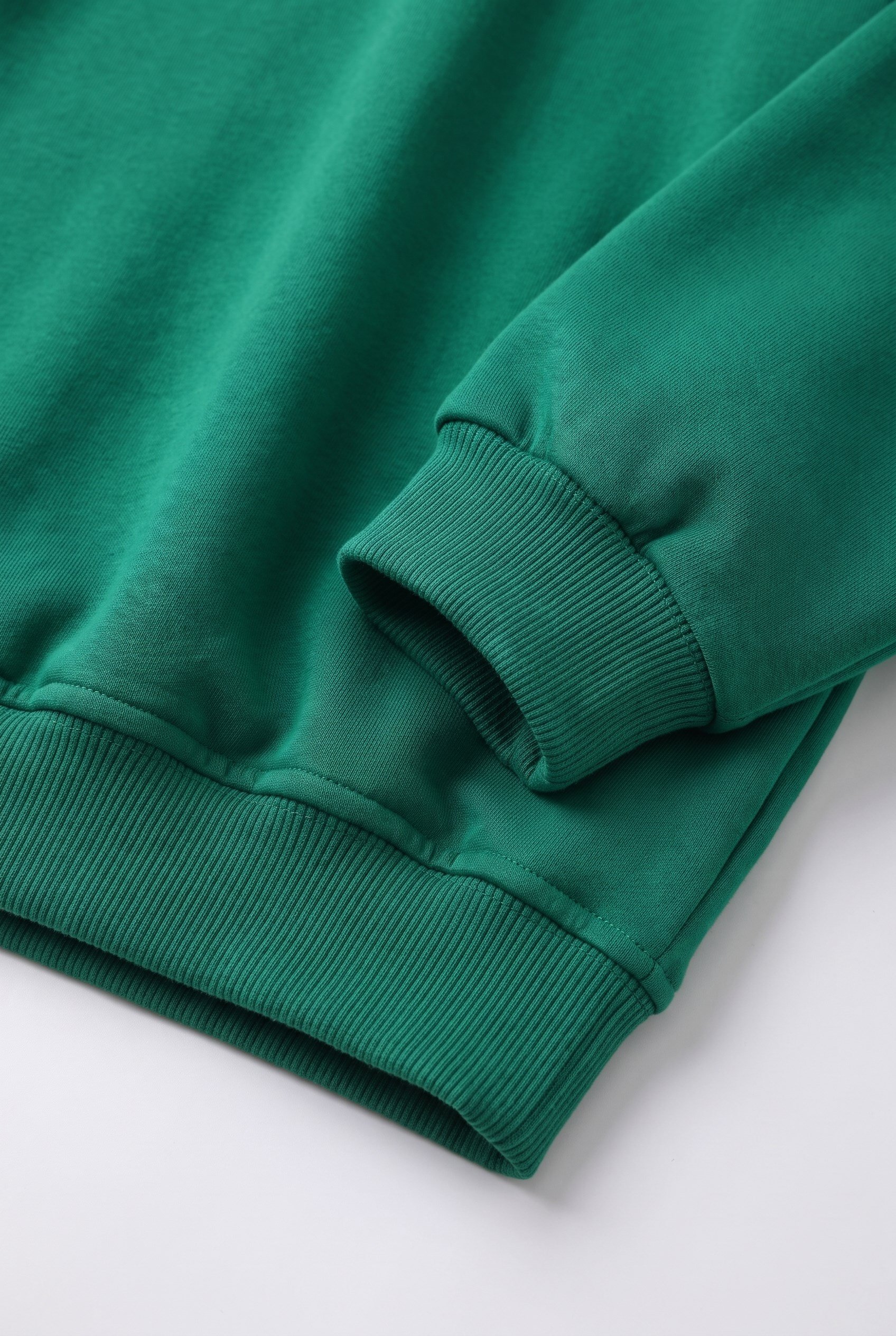 Polo Yakalı Sweatshirt (Yeşil) - Görsel 3
