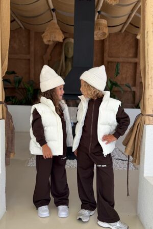 Premium Dolgulu Şişme Yelek (Ekru)