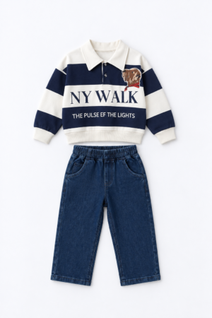 NY Walk Kot Pantolonlu Takım (Lacivert) 2-10 Yaş